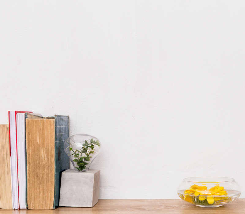 Yellow bg with Books